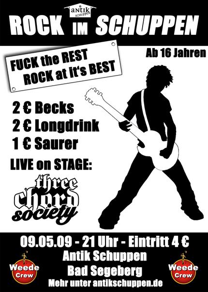 Plakat: Rock im Schuppen